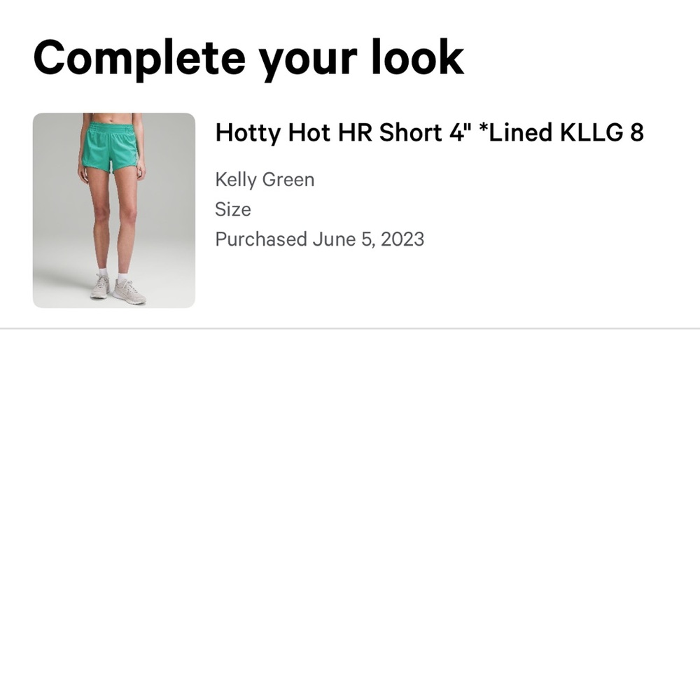 lululemon athletica Kelly Green Athletic Shorts